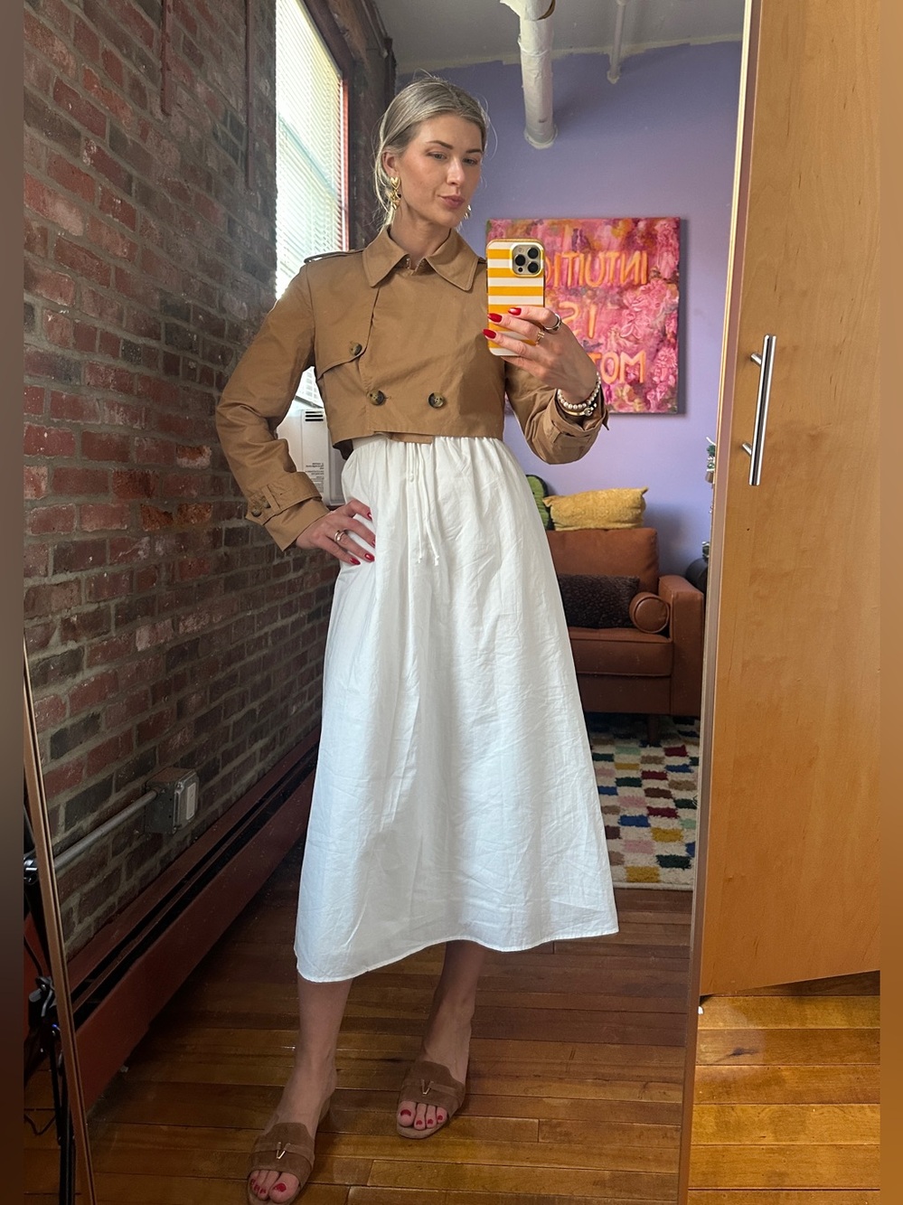 Cropped Trench Jacket 7 for All Mankind